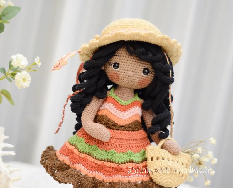 Crochet Doll Pattern, Amigurumi Doll Pattern, CAMILA Doll, PDF English Pattern image 2