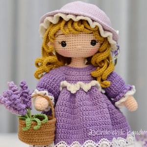 MARY e l'agnellino Schema per bambola all'uncinetto Bambola Amigurumi PDF English, Français immagine 5