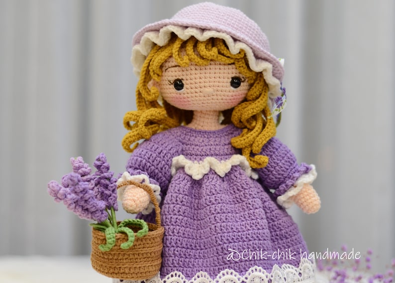 MARY e l'agnellino Schema per bambola all'uncinetto Bambola Amigurumi PDF English, Français immagine 5