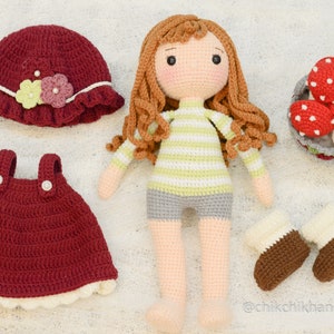 ANNIE Crochet Doll Pattern, Amigurumi Doll Pattern, Tutoriel en anglais PDF image 4