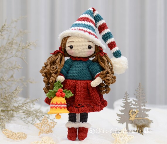 Buy BELLA Christmas Doll Crochet Pattern Amigurumi Doll Pattern