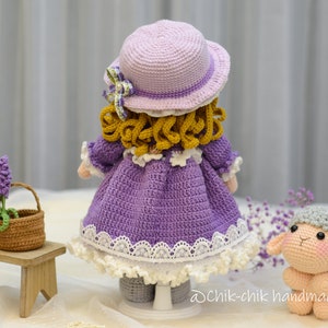 MARY e l'agnellino Schema per bambola all'uncinetto Bambola Amigurumi PDF English, Français immagine 7