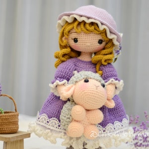 MARY & Little Lamb Modèle de poupée au crochet pour poupée Amigurumi PDF English, Français image 10