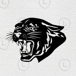 Black panther SVG- panther Tattoo -Black panther Stickers svg  Animals Clip art - Svg Cricut - For Silhouette - DXF - EPS