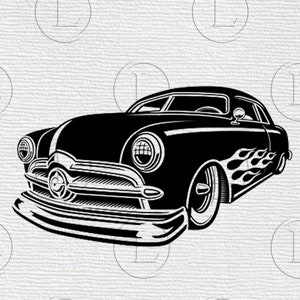 Oude auto silhouette - oude auto SVg-oude auto-ontwerp - oude auto PNG - auto geschiedenis-Svg voor Cricut - voor Silhouette - DXF