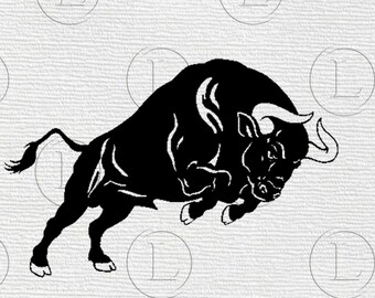 Tjur SVG - Oxen Zodiac PNG - Oxen Tjurdjur - Tjurklippkonst - Svg för Cricut - För silhuett - DXF