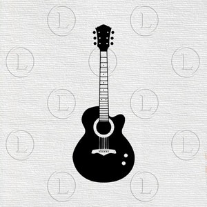 Stencil guitar svg- Guitar pop drawing-Stencil guitar vector graphics-Guitar music-musical instrument guitar svg for cricut silhouette png