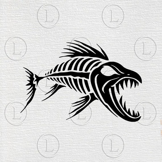 Fish Skeleton Svg-fish Drawing Png Fish Svg for Cricut Fish