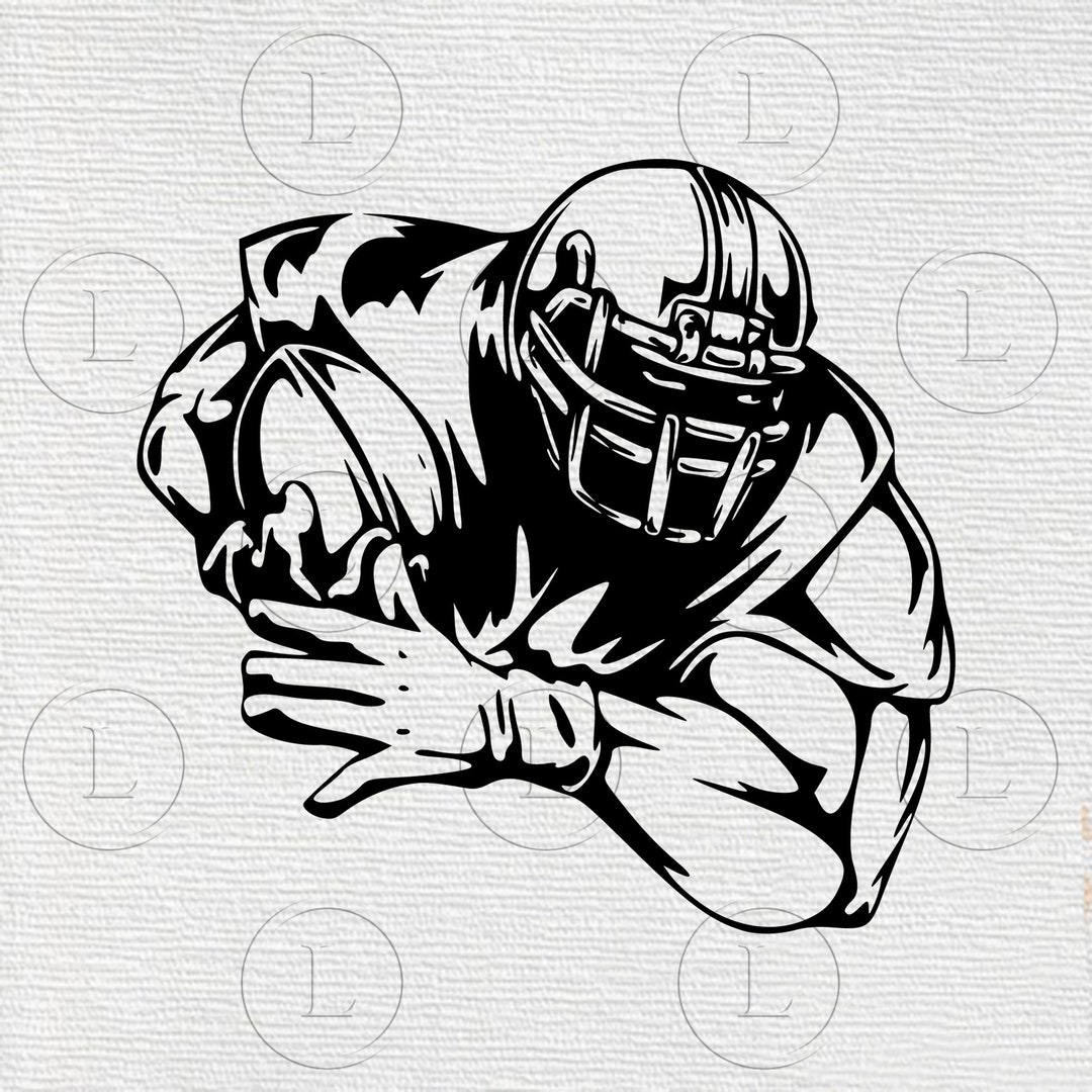 American Football Svgfootball Player Vector Graphicsfootball Player