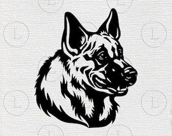 German shepherd SVG - German shepherd EPS-German shepherd animal-German shepherd Dog- Svg For Cricut - For Silhouette - DXF