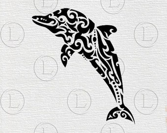 Dolphin SVG - Dolphin vector   Dolphin PNG - Dolphin clip art -Svg For Cricut - For Silhouette - DXF