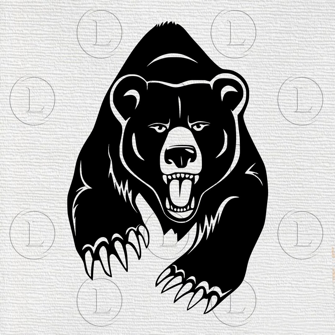 Bear Grizzly Svg-bear Grizzly Svg for Cricut -animals Clip Art -vector ...