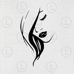 File in formato Svg di salone di bellezza - donna Svg - bella donna - bella donna Clip art - Svg per Cricut - per Silhouette - DXF - EPS