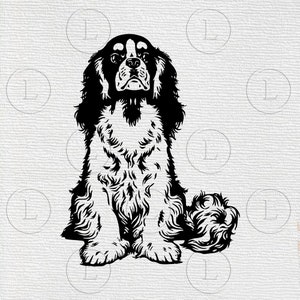 Cocker Spaniel svg-Cocker Spaniel dog drawing svg-Cocker Spaniel svg for cricut-Cocker Spaniel silhouette svg-Cocker Spaniel animal clip art