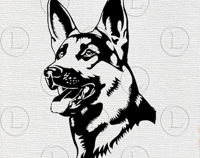 Тату овчарка немецкая эскизы