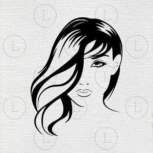 Belle femme fichier Svg - femme Svg - belle femme - belle femme Clip art - Svg pour Cricut - pour Silhouette - DXF - EPS