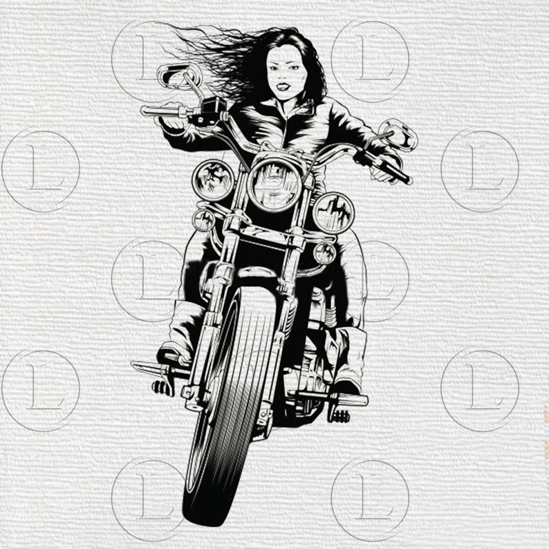Download Biker girl svg-Biker chick svg Women on Motorcycles png-Women | Etsy