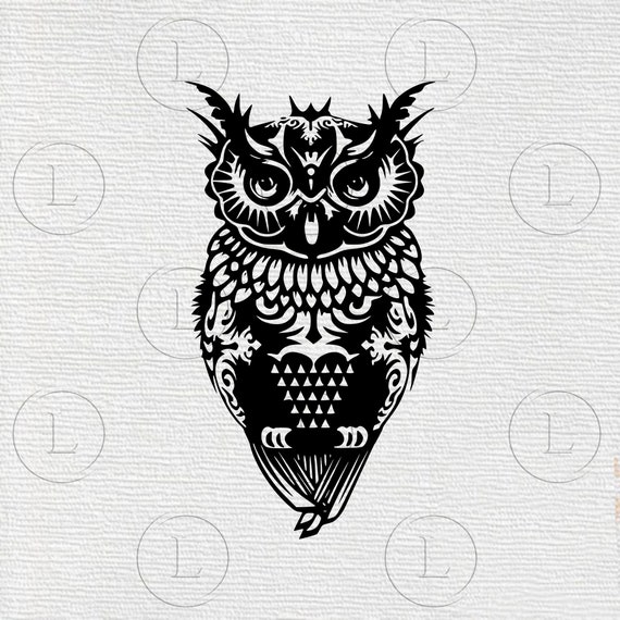 Download Owl Svg Owl Vector Graphics Bird Svg Owl Drawing Svg Etsy