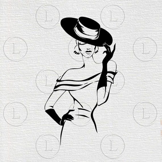 Download Pretty Woman Svg Elegance In Silence Beautiful Woman Svg File Etsy