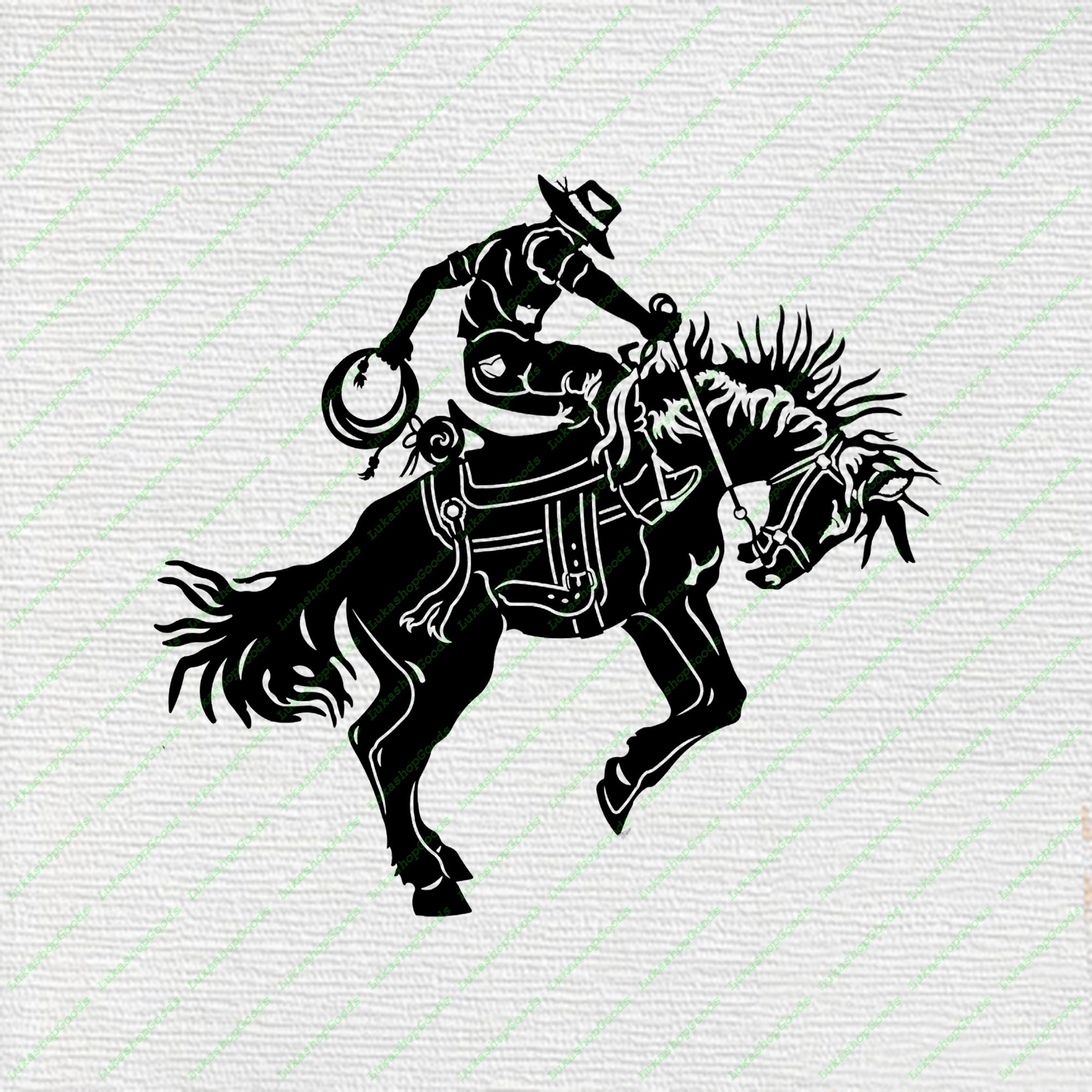 1pc Western Cowboy Riding On Horse Wall Stencil For...