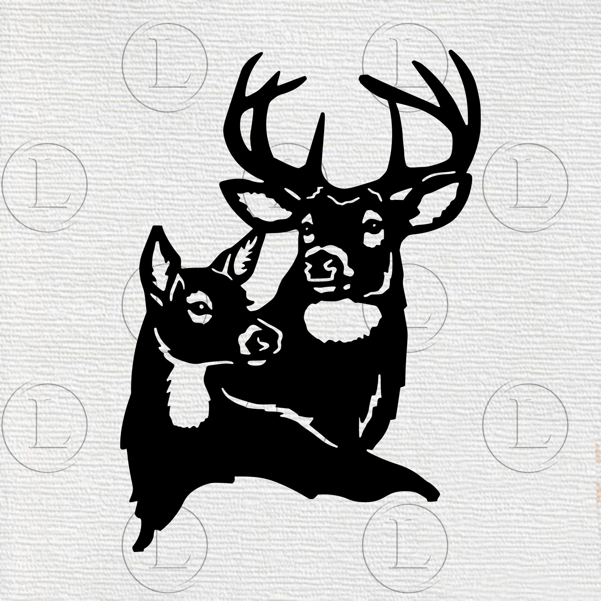 Deer svg - Deer png- Deer Silhouette - Deer animal clip art -Deer vector  graphicsFor Cricut - For Silhouette – Dxf Eps Png Pdf files, image size:2000x2000