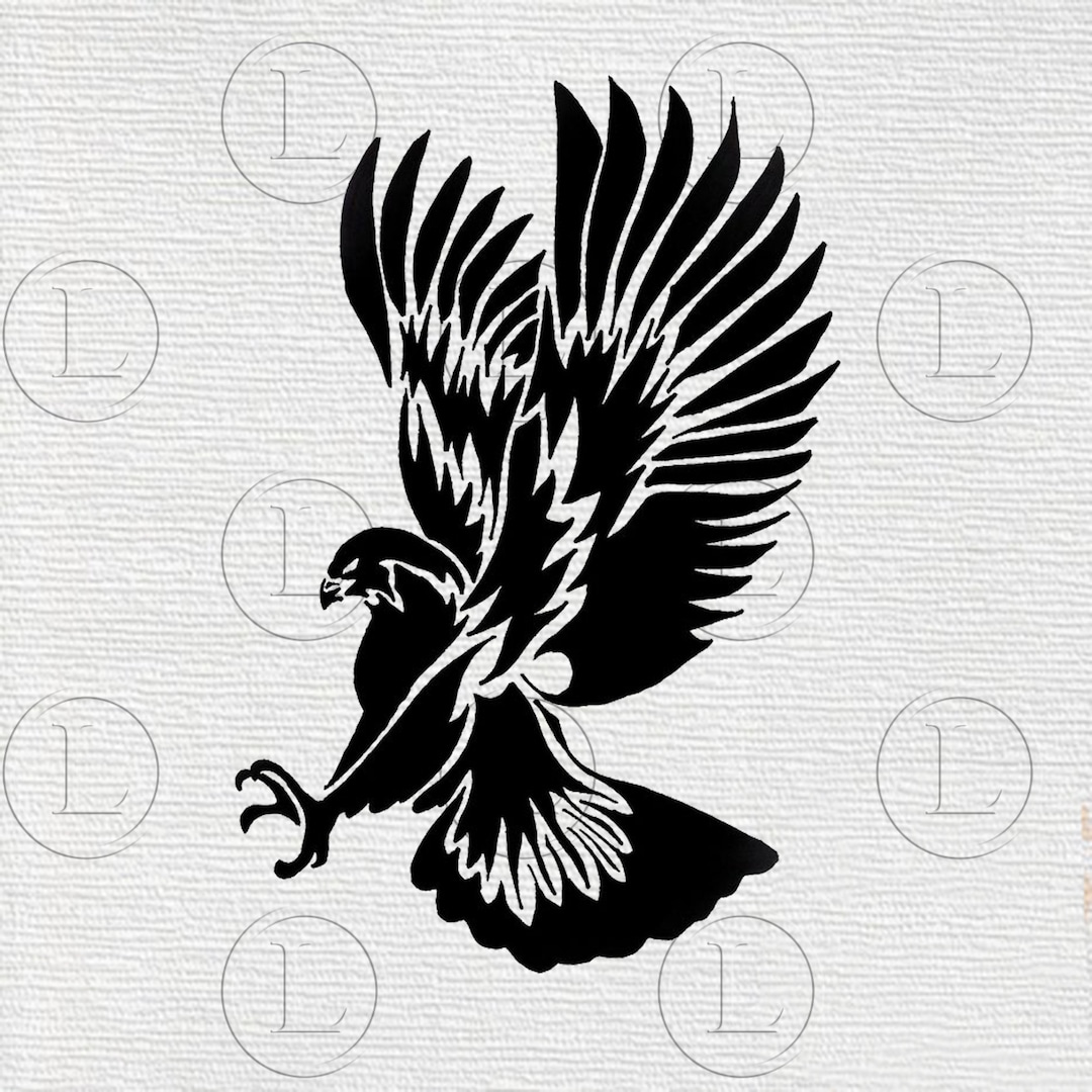 Eagle Svg File -eagle Tattoo - Bird Clip Art - Svg for Cricut - for ...