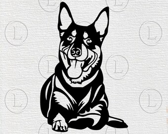 German shepherd SVG - German shepherd EPS-German shepherd animal-German shepherd Dog- Svg For Cricut - For Silhouette - DXF