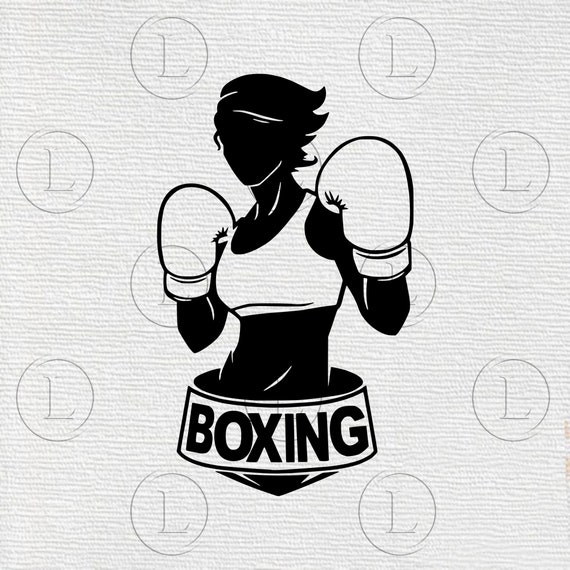 Boxing Girl Svg Boxer Svg Boxing Logo Boxing Tattoo Boxing Etsy