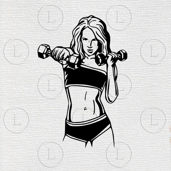 fitness woman silhouette