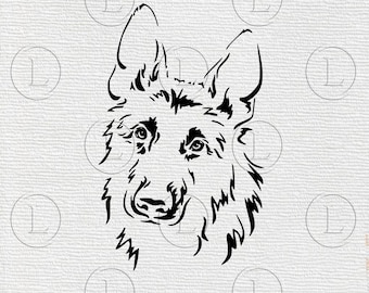 German shepherd SVG - German shepherd EPS-German shepherd animal-German shepherd Dog- Svg For Cricut - For Silhouette - DXF