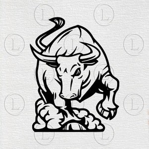 Bull SVG -Taurus Zodiac PNG -Taurus Bull animal - Bull clip art - Svg Voor Cricut - Voor Silhouet - DXF