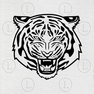 Tiger Svg File - Tiger Svg - Tiger Animals -Tiger - Animals Clip art - Svg For Cricut - For Silhouette - DXF - EPS
