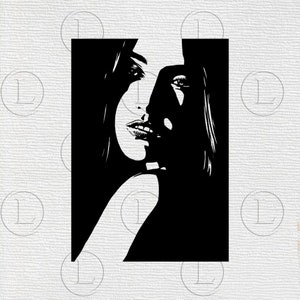 Bella donna File in formato Svg - donna Svg - bella donna - bella donna Clip art-Nizza ragazza - Svg per Cricut - per Silhouette - DXF - EPS