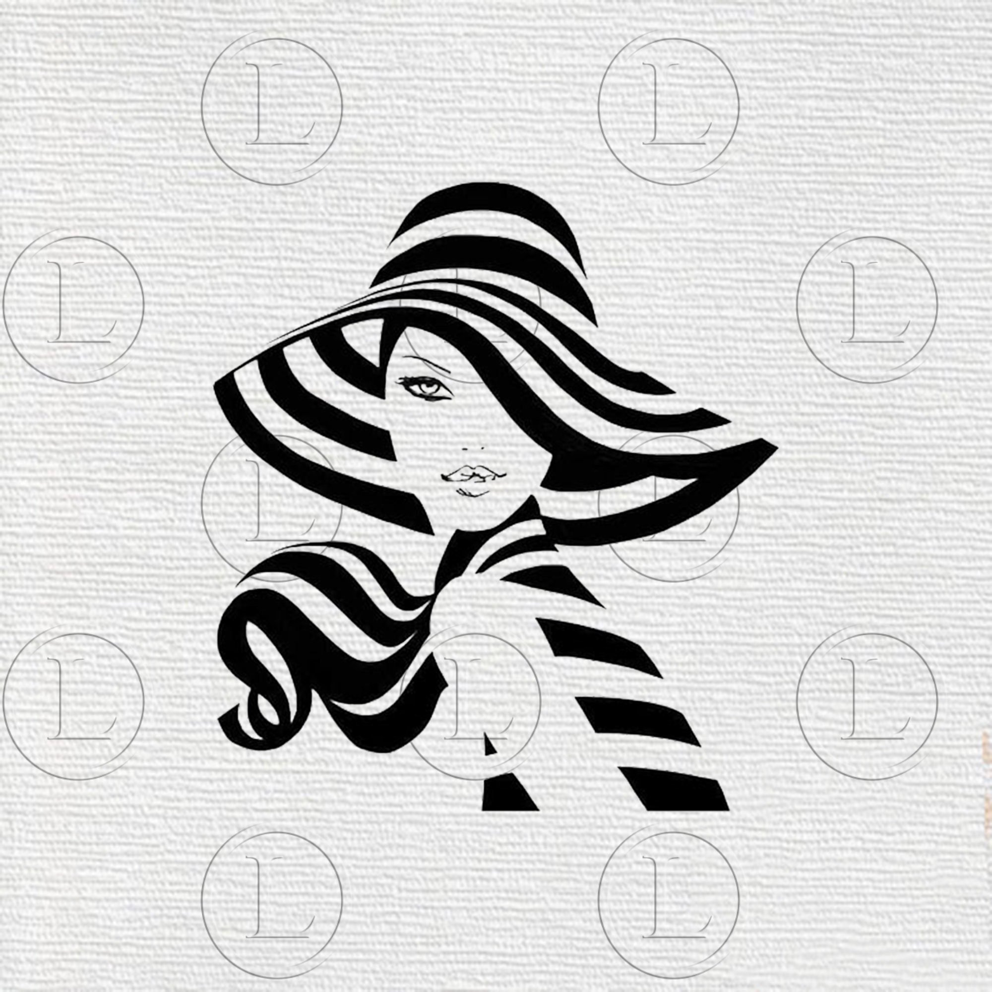 Download Elegant Woman In A Hat Svg Woman In A Hat Silhouette Woman In Etsy