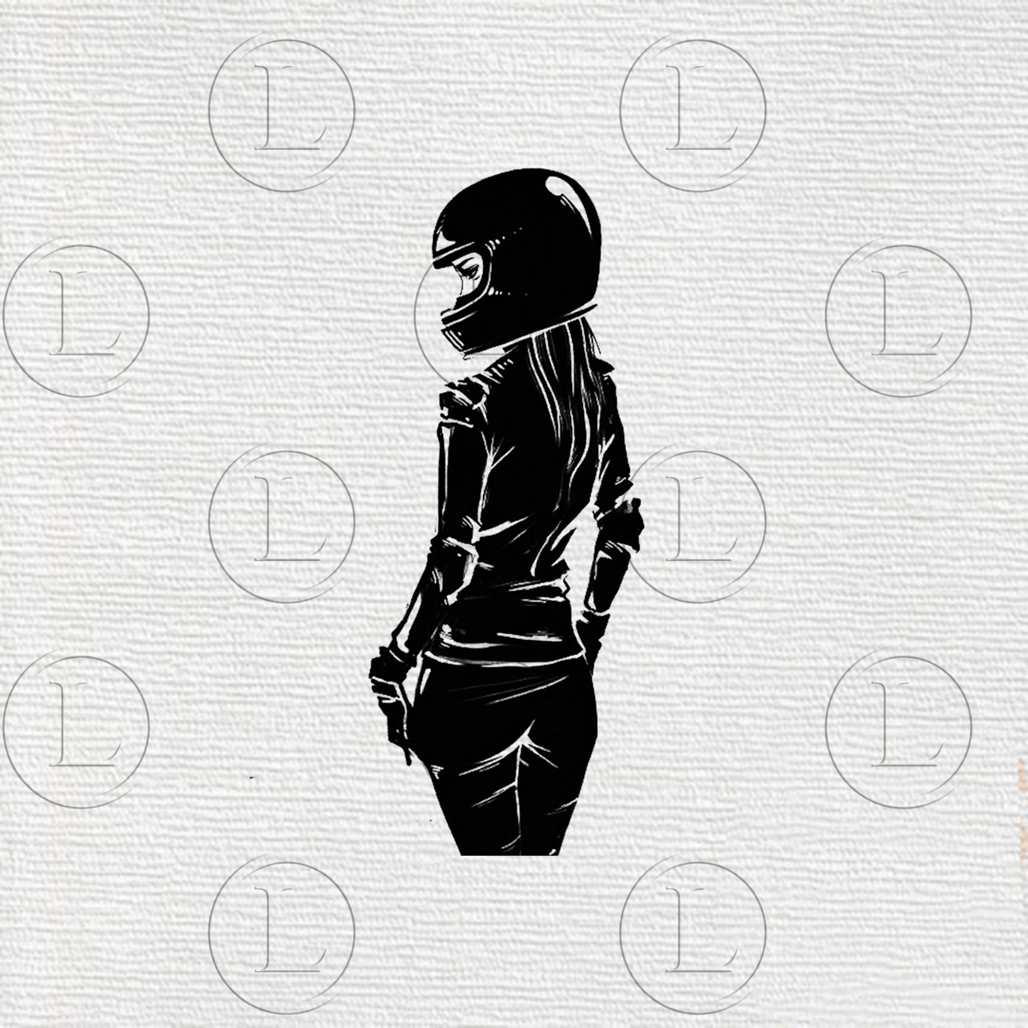 Biker girl with a helmet svg-biker girl png-biker girl with a helmet silhouette-biker girl for cricut svg file-biker girl with a helmet DXF