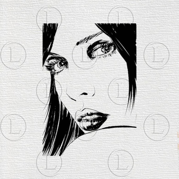 Beautiful Woman Svg File Woman Svg Beautiful Woman Etsy