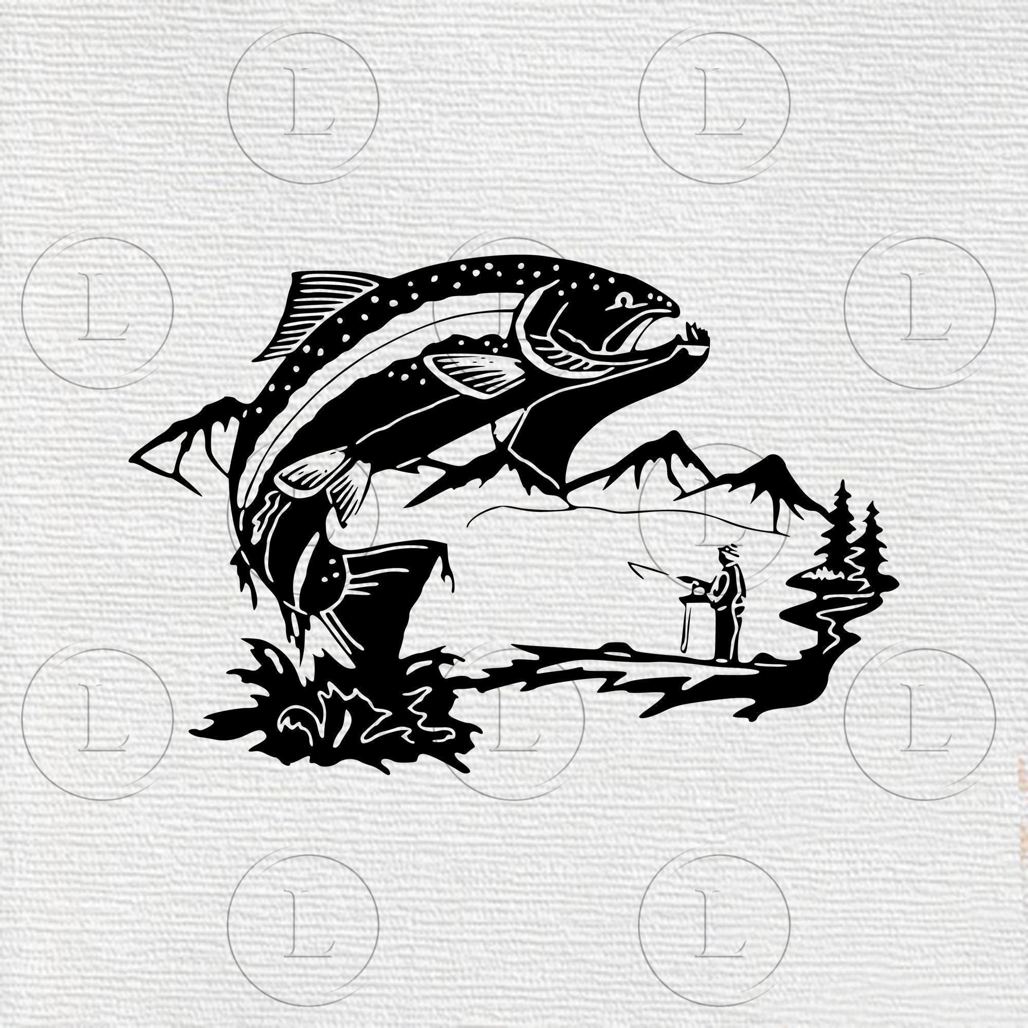 Download Fish Svg Fish Drawing Png Fish Svg For Cricut Fish Etsy