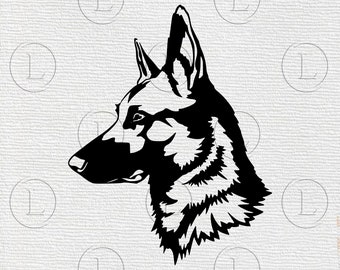 German shepherd SVG - German shepherd EPS-German shepherd animal-German shepherd Dog- Svg For Cricut - For Silhouette - DXF