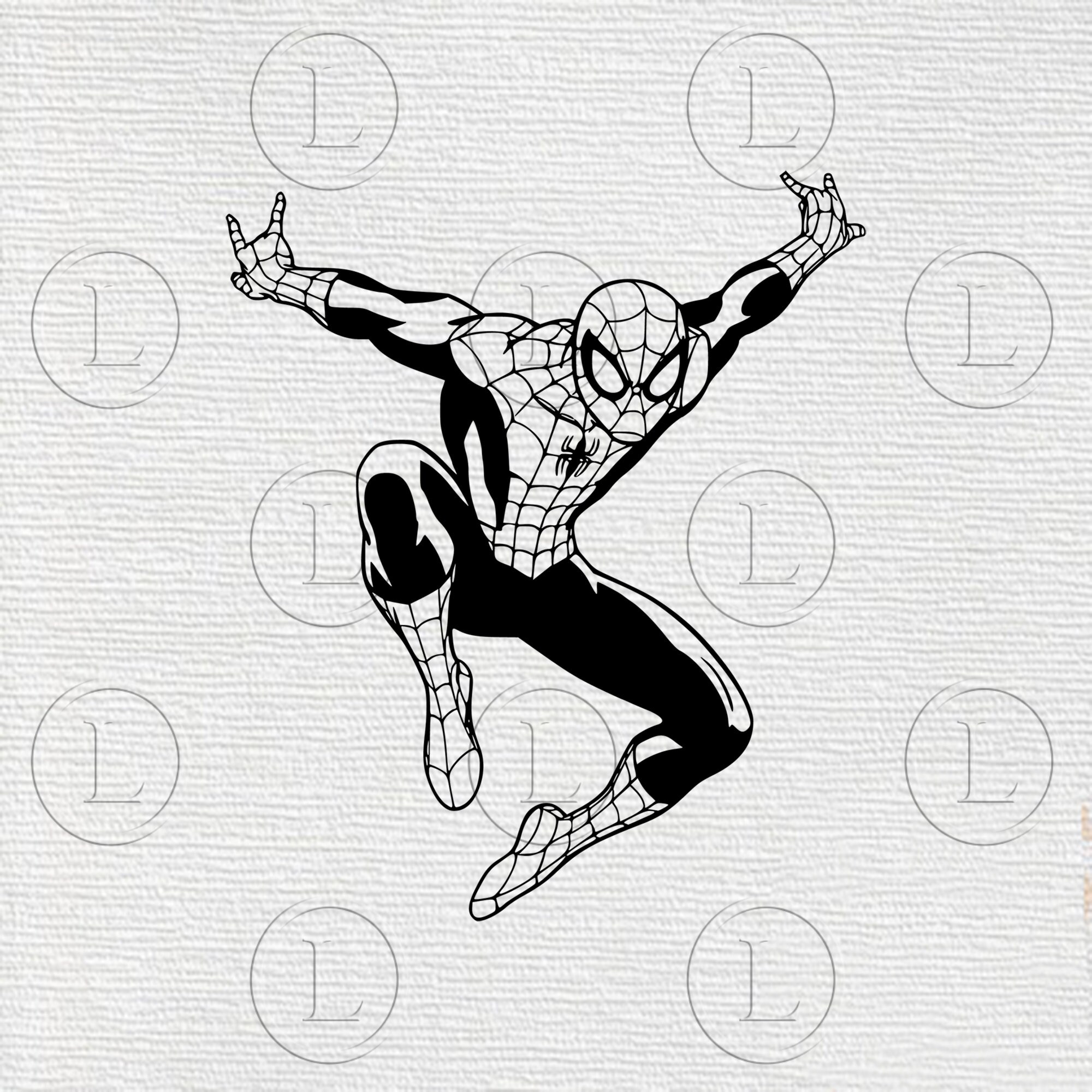 Spiderman Spider Clipart Black And White
