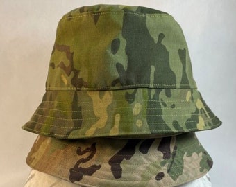 Sombrero de pescador multicam, sombrero de camuflaje de verano, sombrero de tela militar, sombrero de pescador multicam negro árido tostado, sombrero multicam blanco alpino verde tropical.