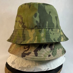 Multicam Bucket Hat Camouflage Summer Hat Military Fabric Hat Multicam Black Arid Tan Bucket Hat Alpine White Green Tropic Multicam Hat