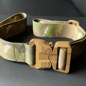 Military Belt: 1.5” Multicam, Multicam Black, Kryptek Highlander