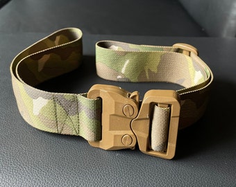 Military Belt: 1.5” Multicam, Multicam Black, Kryptek Highlander