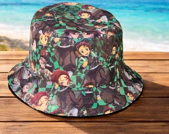 Anime Bucket Hat Dragon Demon Pirate Hero