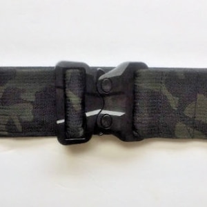 Multicam Black Belt:  2&quot; Belt - Cobra Buckle - Adjustable
