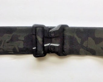 Multicam Black Belt:  2" Belt - Cobra Buckle - Adjustable