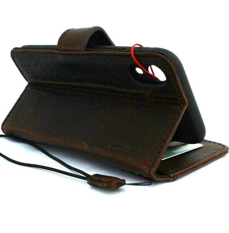 Genuine Leather Case for Apple iPhone XR Wallet Handmade Cover Etsy