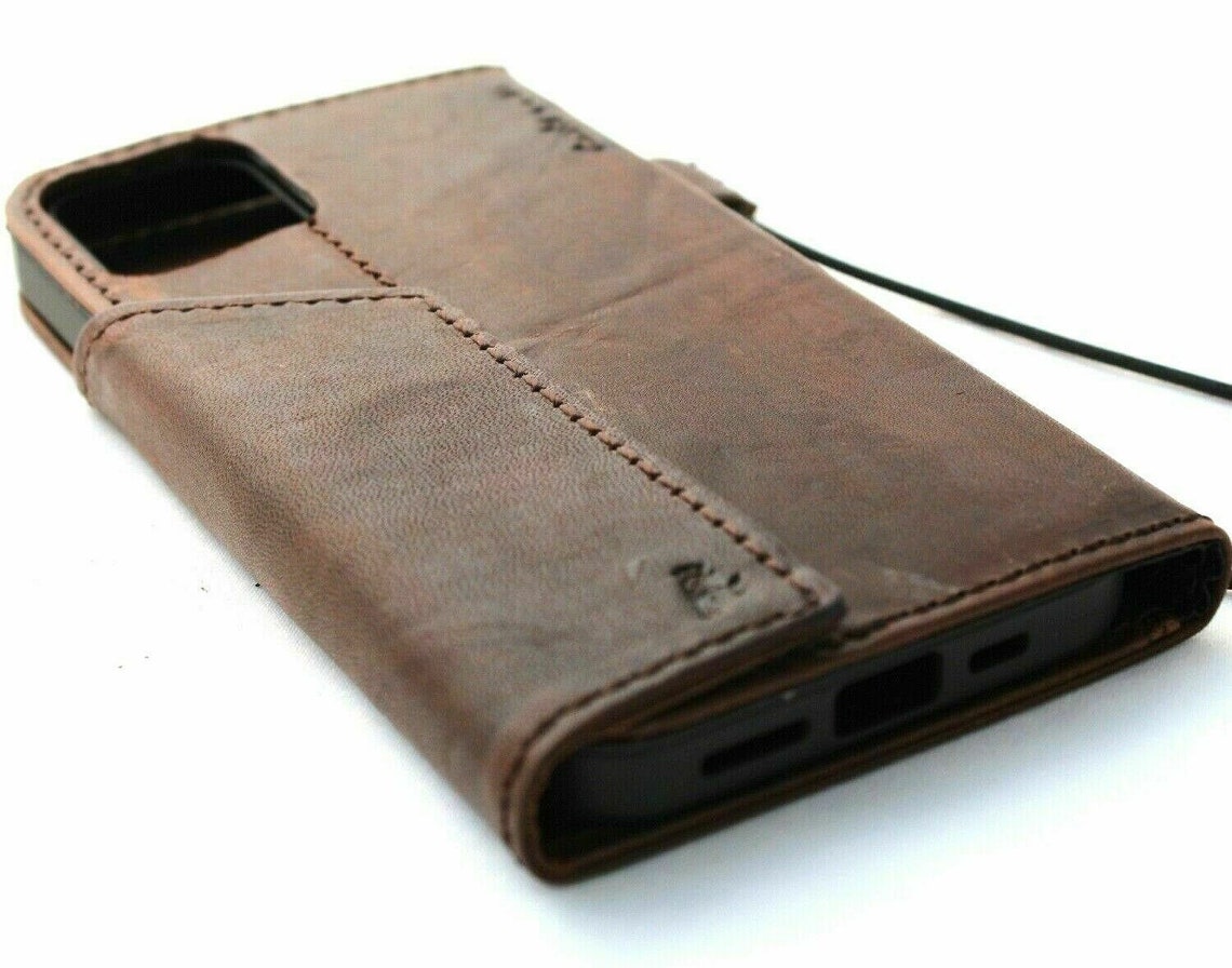 Genuine Leather Case Wallet For Apple iPhone 11 12 13 Pro Max Etsy