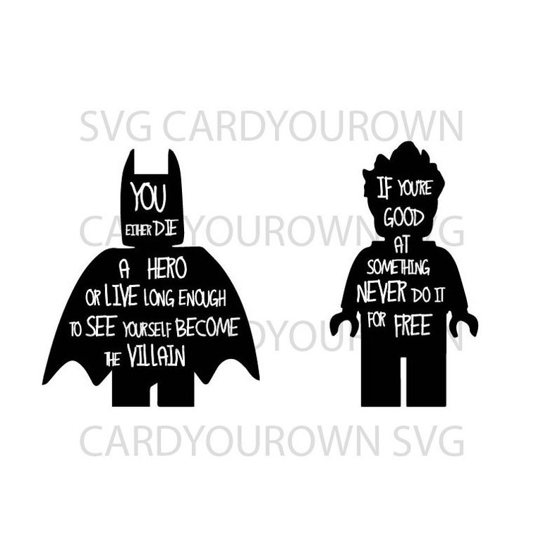 Brick The Movie Batman Svg Joker Svg Etsy