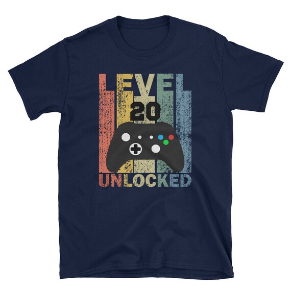 Level 20 Unlocked T Shirt Funny Video Gamer 20th Birthday Level 20 Unlocked T Shirt Funny Video Gamer 20th Birthday